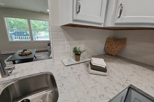 Renovated kitchen countertop