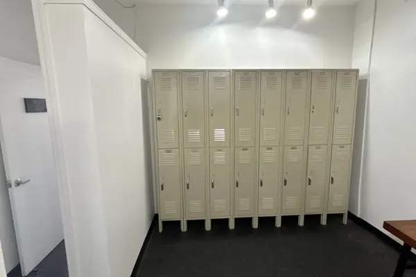 New Albany, Ohio construction and renovation Finished commercial locker room for construction and renovation services in New Albany, Ohio