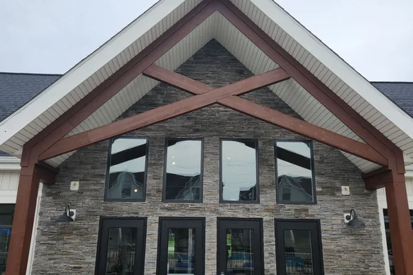 Apartment community building with a stone facade for construction and renovation services in Columbus, Ohio