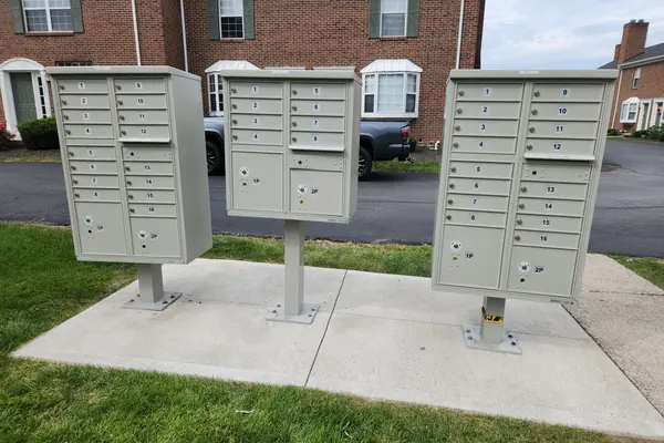 Lewis Center, Ohio construction and renovation Mailbox installation at a multifamily property for construction and renovation services in Lewis Center, Ohio
