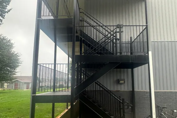 Multifamily exterior stairwell