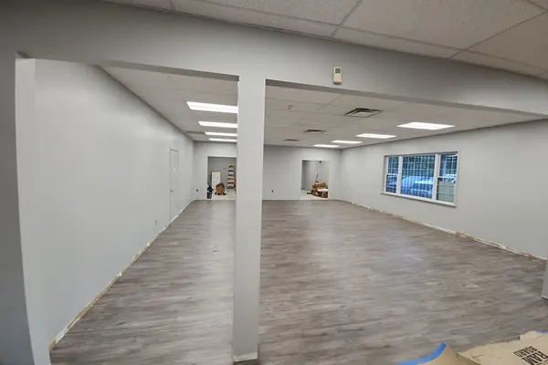 Dublin, Ohio construction and renovation Commercial interior renovation in progress for construction and renovation services in Dublin, Ohio