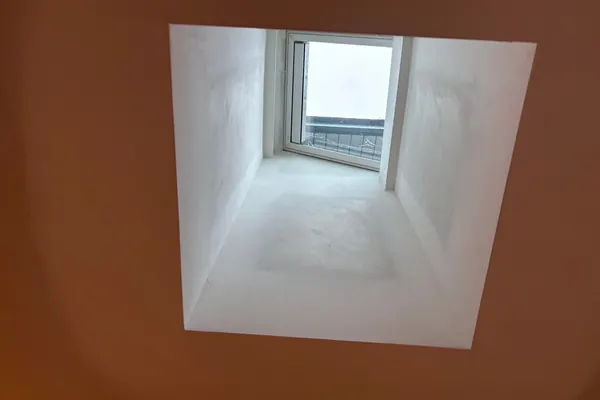 Finished ceiling with skylight for construction and renovation services in Powell, Ohio
